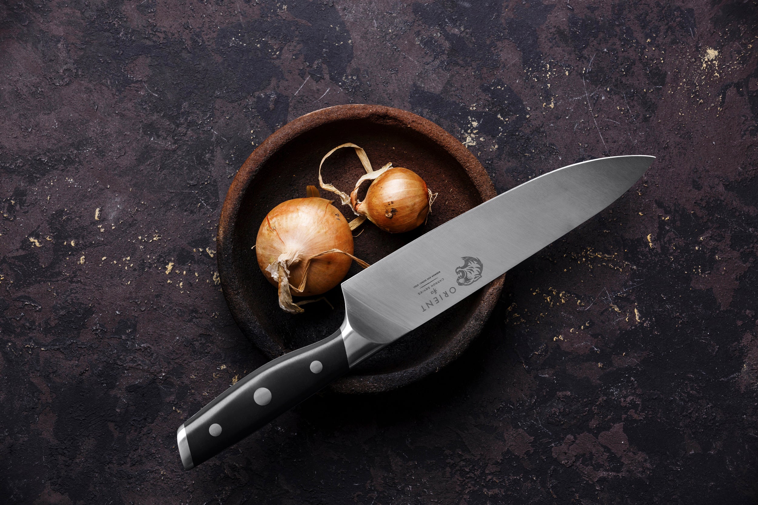 Joyjolt 8” Chef Knife, High Carbon X50 German Steel Kitchen Knife