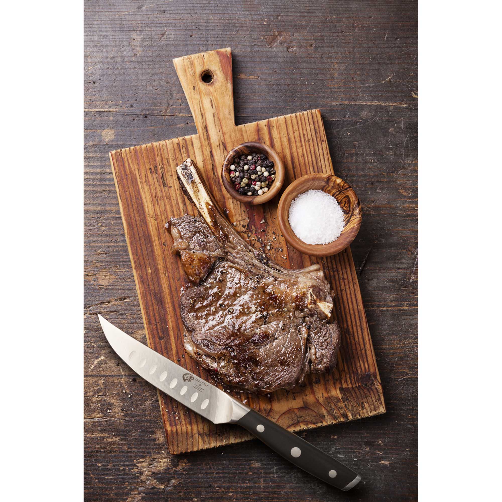 Latitude Run® Steak Knives Knife Set ,Non Serrated Straight Edge Blade