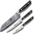 damascus series eastern knife 3 piece set