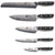 damascus classic 5 pieces knife set