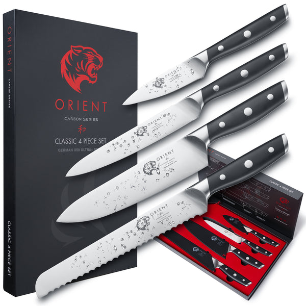 4 Piece Knife Set - Gift Set - Carbon Series – Orient Knives